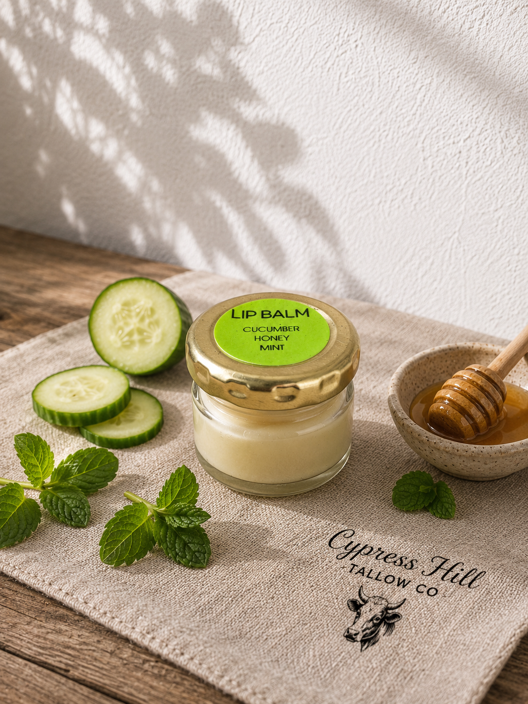 Spearmint, Cucumber & Honey Lip Balm